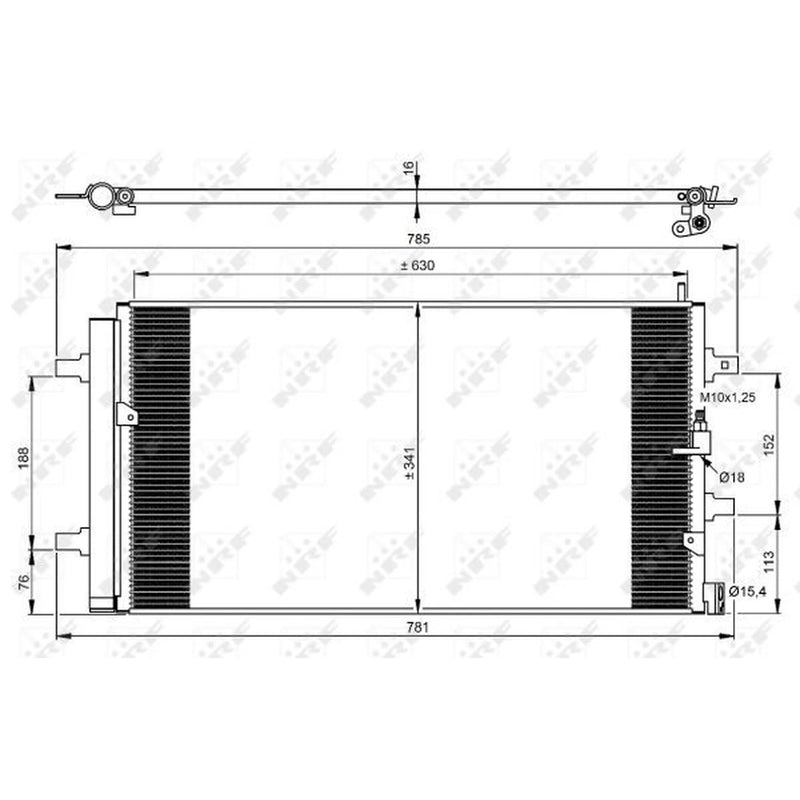 NRF Air Conditioning Condenser 350069