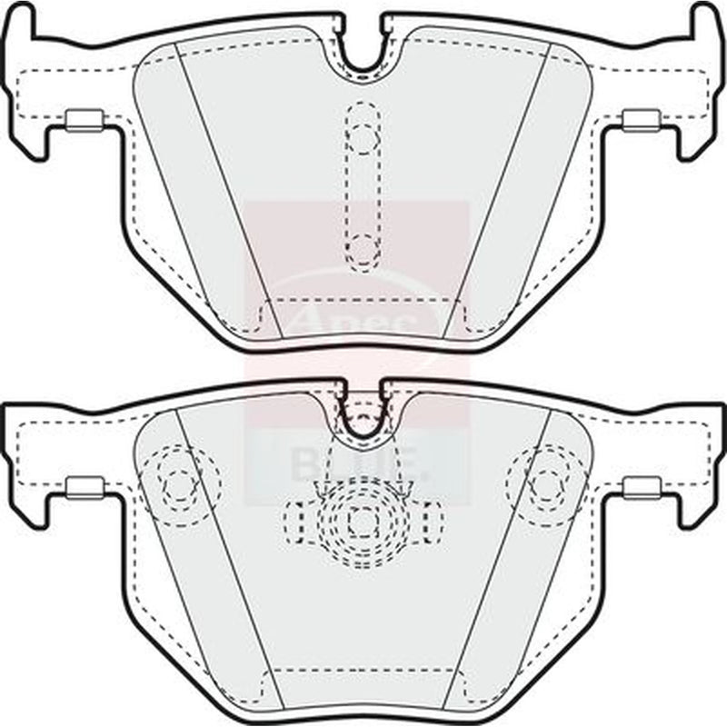 Apec Rear Brake Pad Set PD3154