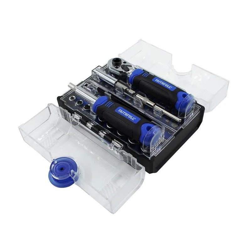 Faithfull Screwdriver and Socket Set, 78 Piece - FAISBSET78
