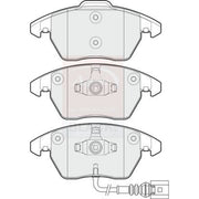 Apec Front Brake Pad Set PAD1731B