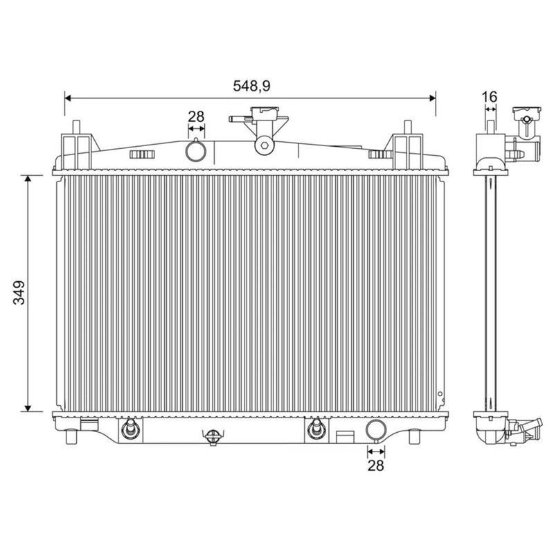 Valeo Engine Radiator 701246