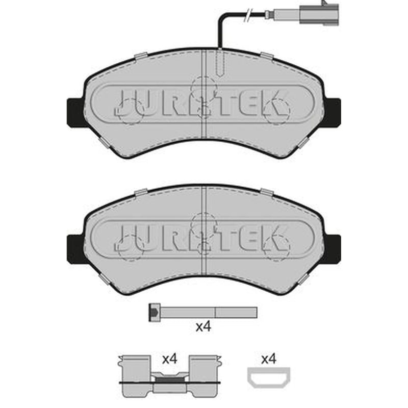 Juratek Front Brake Pad Set JCP022