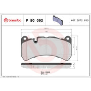 Brembo 4 x Front Brake Pad Set P50092