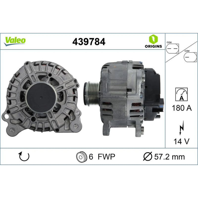 Valeo Car Alternator 12V 439784