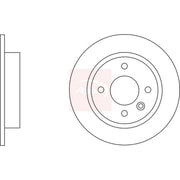 Apec 2 x Solid Rear Brake Discs DSK174