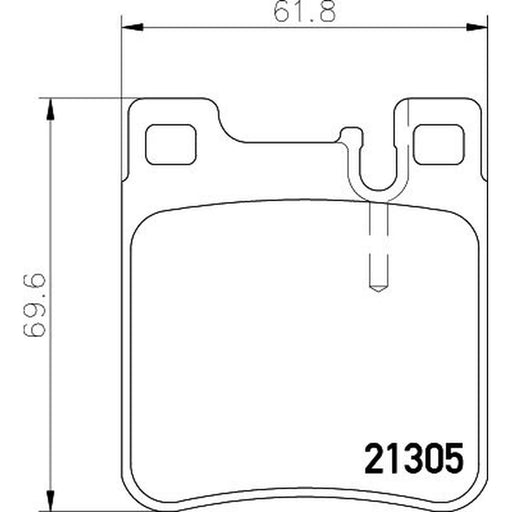Mintex Rear Brake Pad Set MDB1627