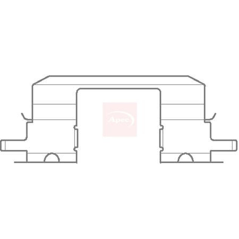 Apec Brake Pad Accessory Fitting Kit Front KIT1139