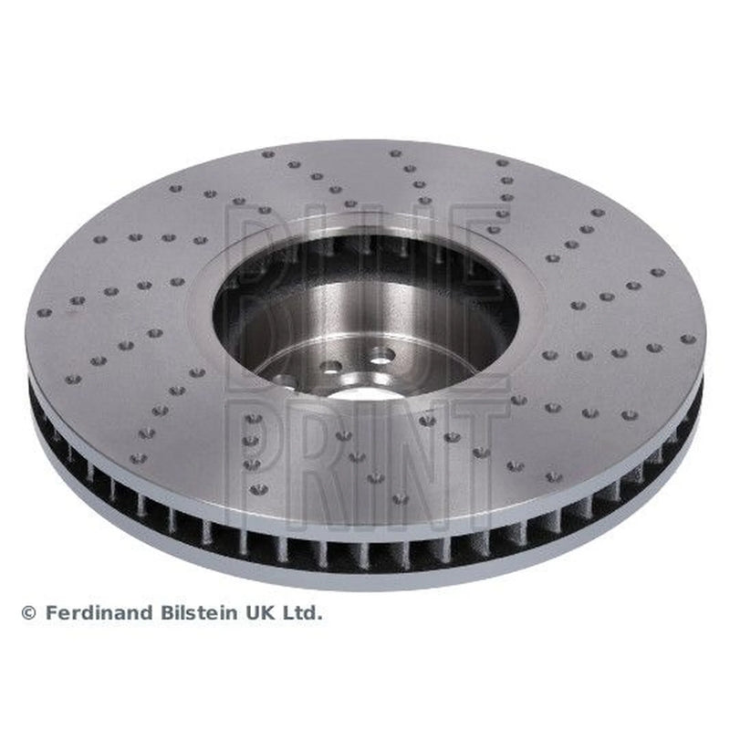 Blue Print 2 x Slotted/Perforated Front Brake Discs ADBP430141