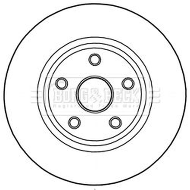 Borg & Beck Front Brake Discs BBD6004S
