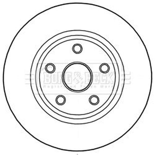 Borg & Beck Front Brake Discs BBD6004S