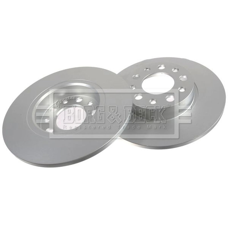Borg & Beck 2 x Solid Rear Brake Discs BBD5204