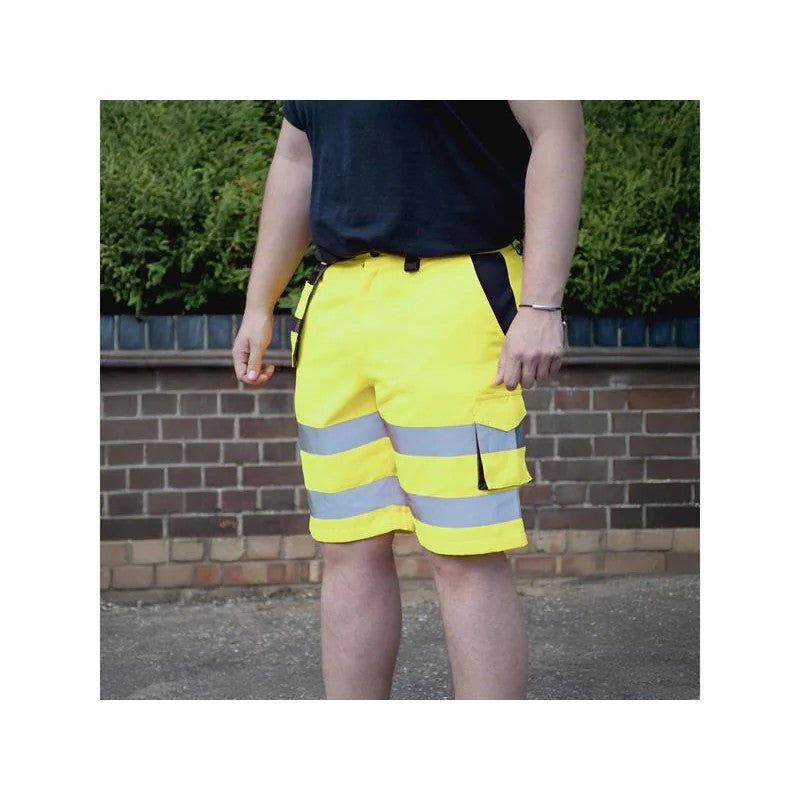 Scan Hi-Vis Holster Shorts Yellow - W34-36in - SCAHVHSL
