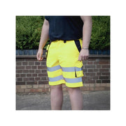 Scan Hi-Vis Holster Shorts Yellow - W34-36in - SCAHVHSL