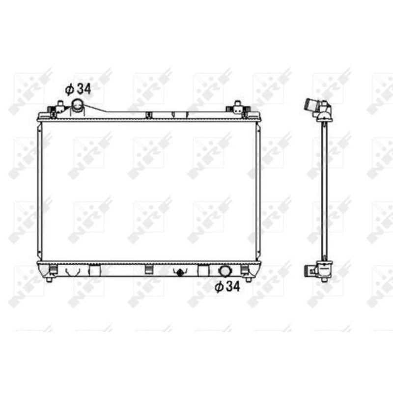 NRF Engine Radiator 53703