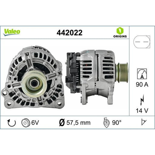 Valeo Car Alternator 12V 442022