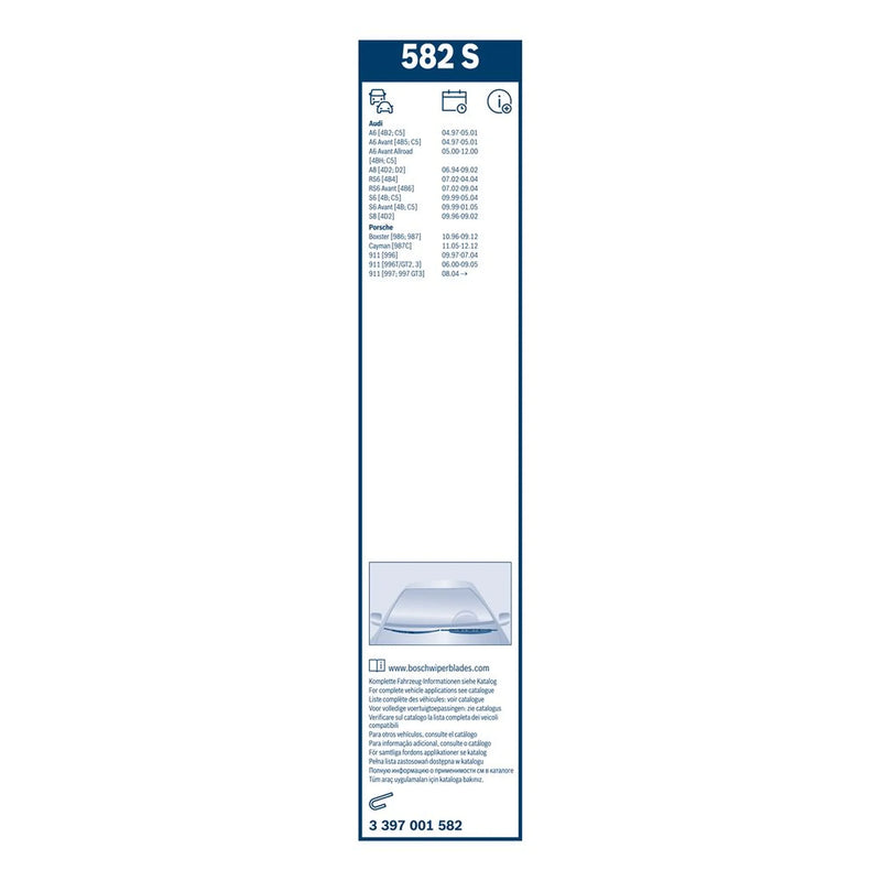 Bosch Twin Spoiler Wiper Blade Set 550mm + 530mm — 582S OE 99662890100