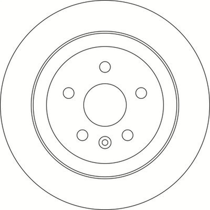 Abtex 2 x Solid Rear Brake Discs BD1955S