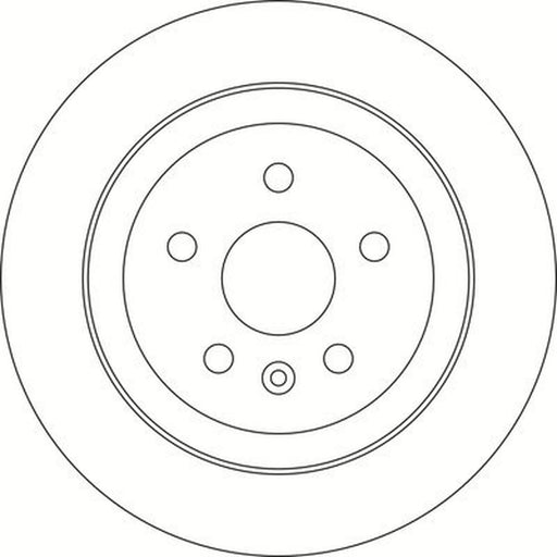 Abtex 2 x Solid Rear Brake Discs BD1955S