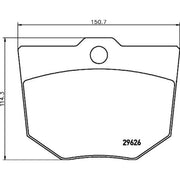 DON Brake Pad Set CVP123K