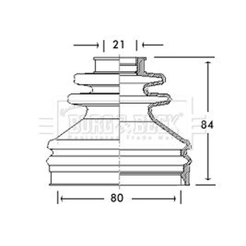 Borg & Beck Drive Shaft Bellow Kit Front Left BCB2699