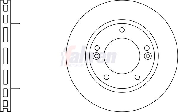 Fahren Brake Disc Set Vented