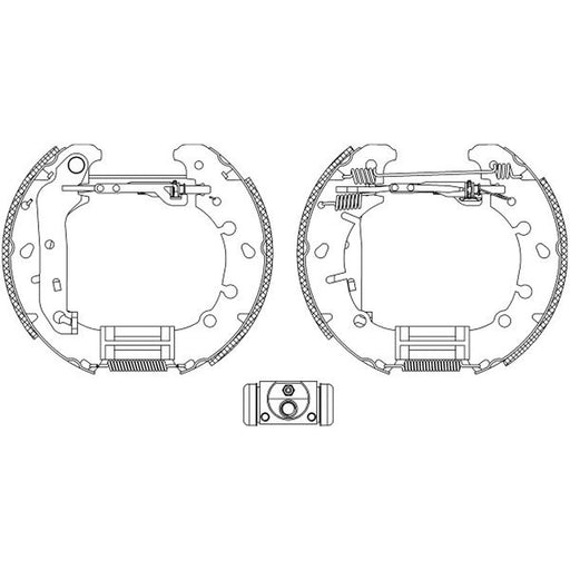 Mintex Brake Shoe Set Axle Kit MSP237