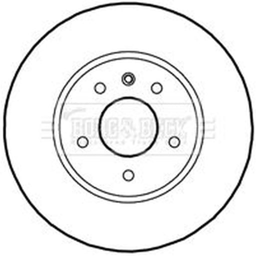 Borg & Beck 2 x Front Brake Discs BBD5141