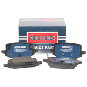 Borg & Beck 4 x Rear Brake Pad Set BBP3008