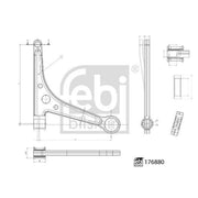 Febi Control/Trailing Arm Right 176880
