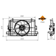 NRF Engine Cooling Fan 470068