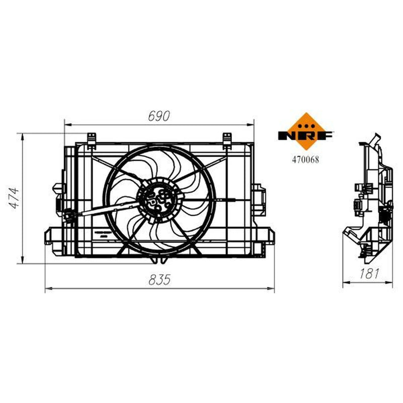 NRF Engine Cooling Fan 470068