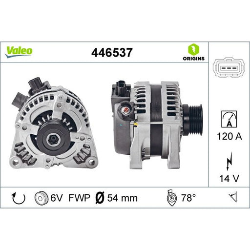 Valeo Car Alternator 12V 446537