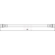Apec Brake Hydraulic Hose Line Rear Right HOS4091