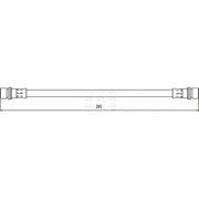 Apec Brake Hydraulic Hose Line Rear Right HOS4091