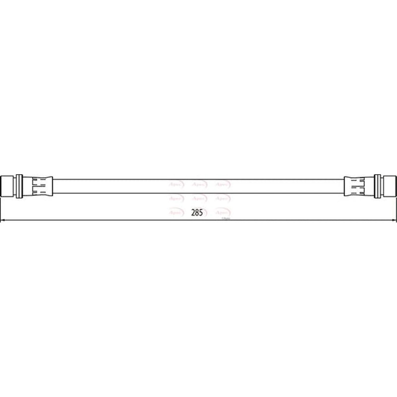 Apec Brake Hydraulic Hose Line Rear Right HOS4091