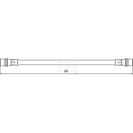 Apec Brake Hydraulic Hose Line Rear Right HOS4091