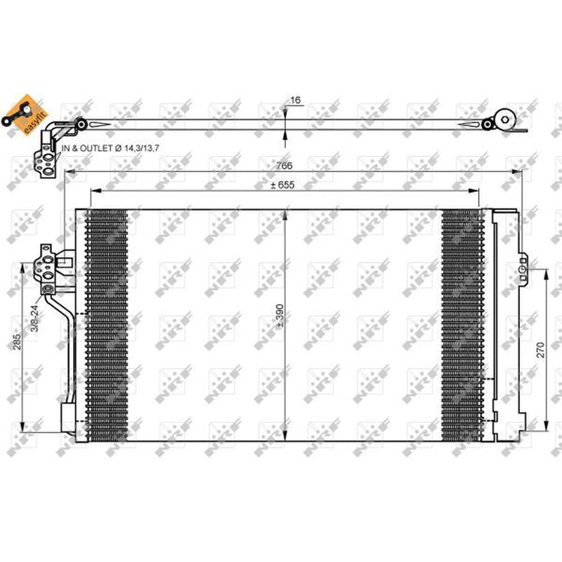 NRF Air Conditioning Condenser 35776