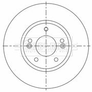 Borg & Beck 2 x Vented Front Brake Discs BBD5535