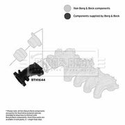 Borg & Beck Air Filter Intake Hose Polychloroprene (Neoprene) BTH1644