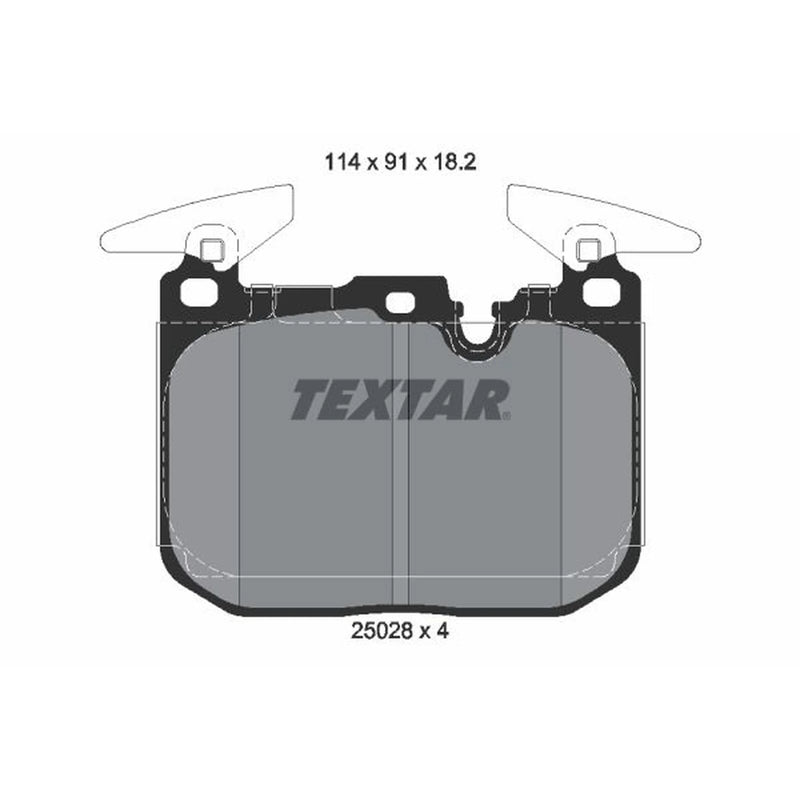 Textar Front Brake Pad Set 2502801