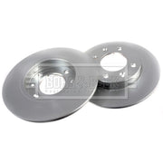 Borg & Beck 2 x Solid Rear Brake Discs BBD4249