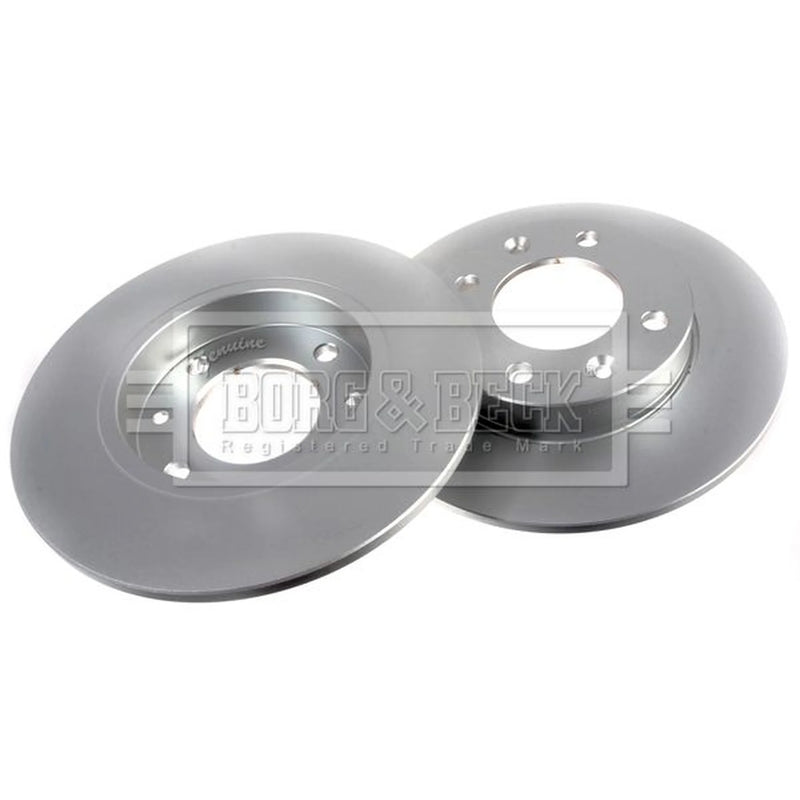 Borg & Beck 2 x Solid Rear Brake Discs BBD4249