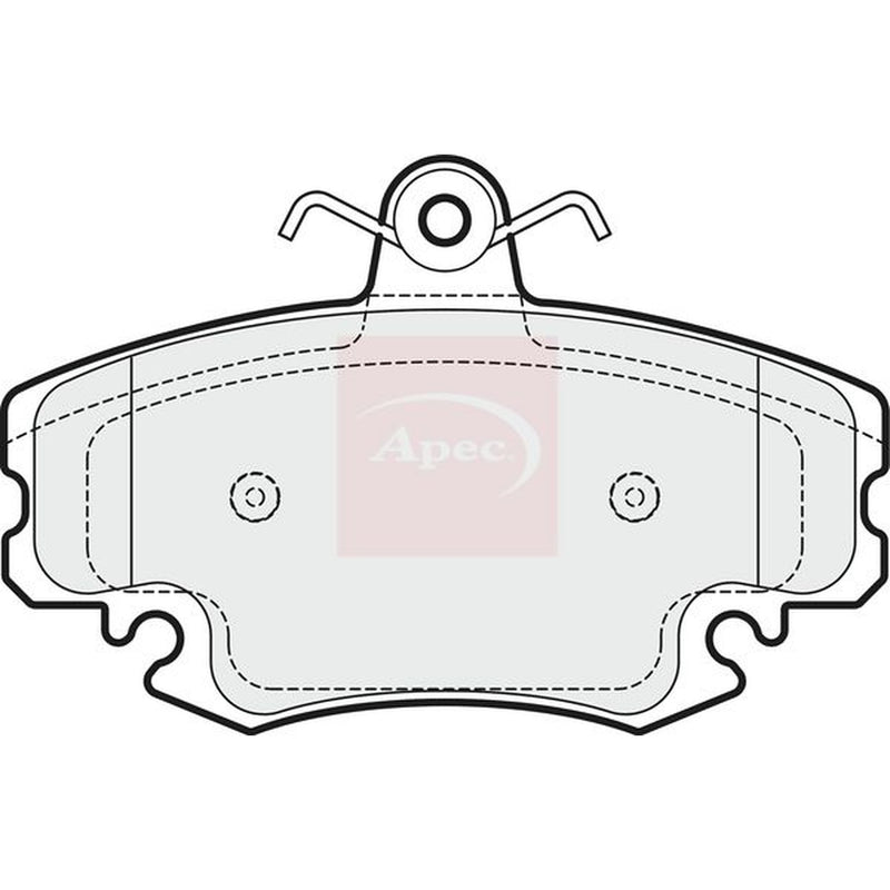 Apec Front Brake Pad Set PAD1658