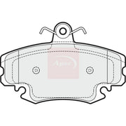 Apec Front Brake Pad Set PAD1658