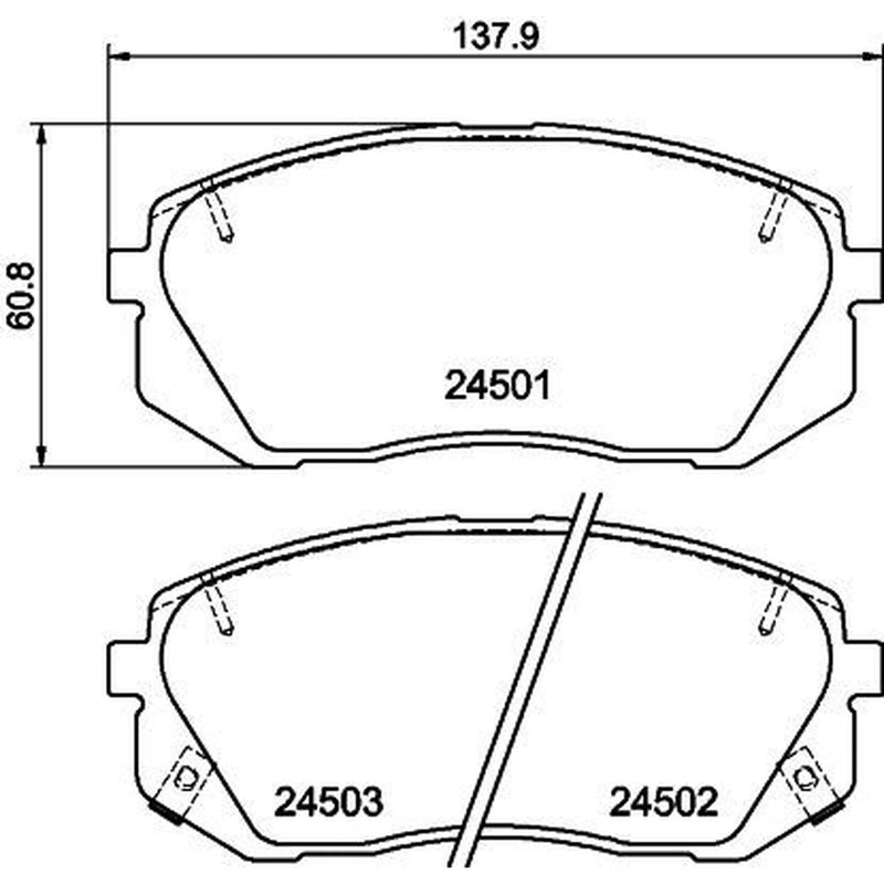 DON Front Brake Pad Set PCP1172