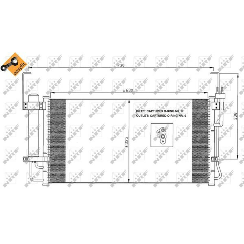 NRF Air Conditioning Condenser 35429