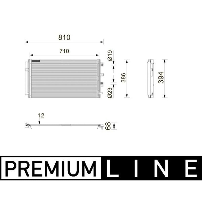 Mahle Air Conditioning Condenser AC 1208 000P