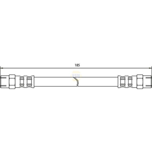 NAPA Brake Hydraulic Hose Line Rear NBH1035
