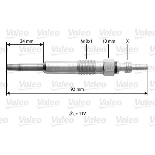 Valeo Diesel Engine Glow Plug 345104
