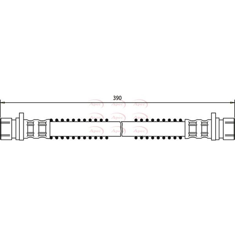 Apec Brake Hydraulic Hose Line Front HOS3180